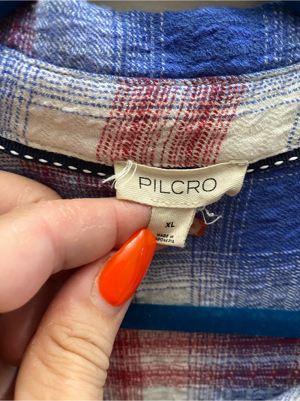 Pilcro Hadley relaxed plaid buttondown shirt - Picture 4 of 10